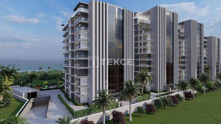 Seafront Apartments in a Complex in North Cyprus Gaziveren