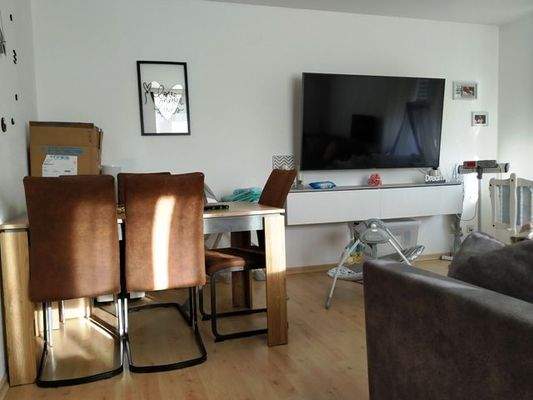 Essbereich im Wohnzimmer