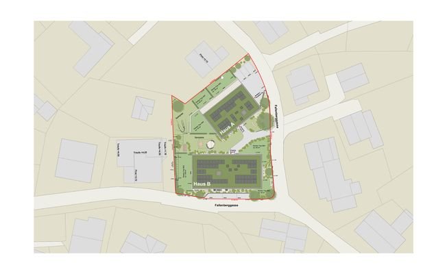 Fallenberggasse, Dornbirn-Lageplan