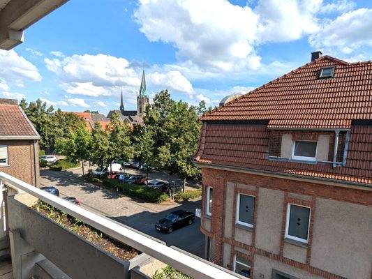 Blick vom Balkon