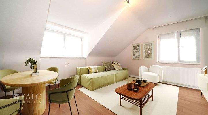 Heller Wohn- und Essbe. (Vis.)