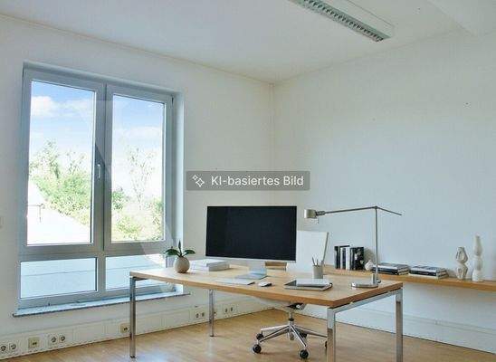 Büro 3 KI möbliert