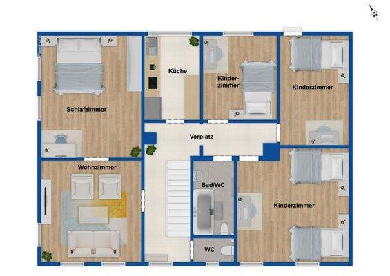 Grundriss Obergeschoss