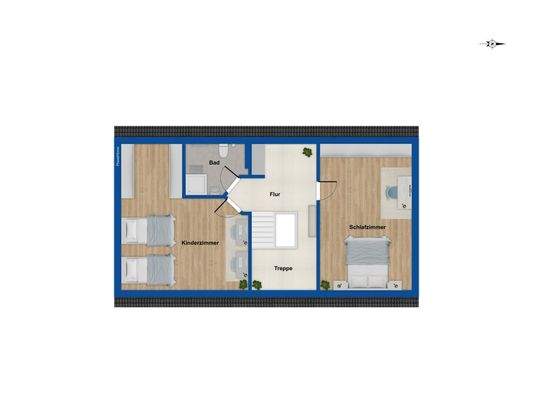 Grundriss Obergeschoss 