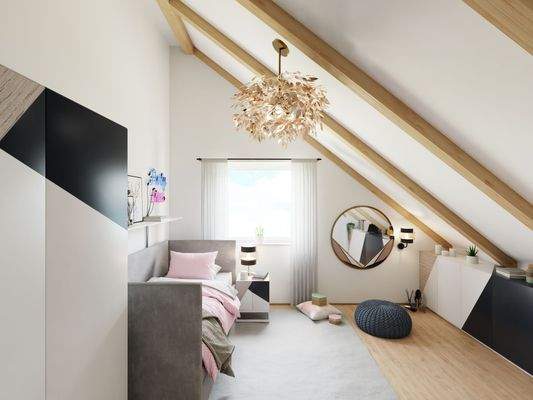 Privatsphäre im Dachgeschoss