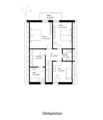 Grundriss Dachgeschoss