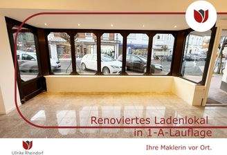 Saniert: Ladenlokal in 1-A-Lauflage