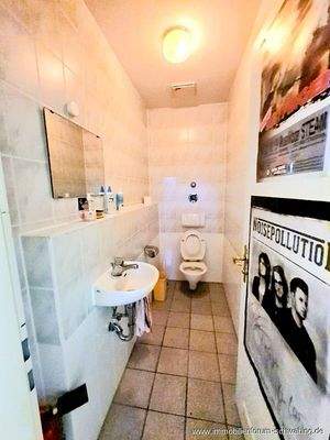 Toilette Backstage-Bereich