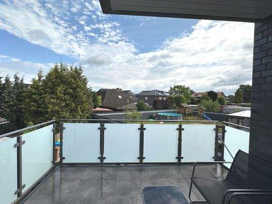 Balkonblick auf Nachbarschaft