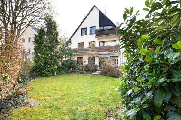 Rückansicht mit Garten