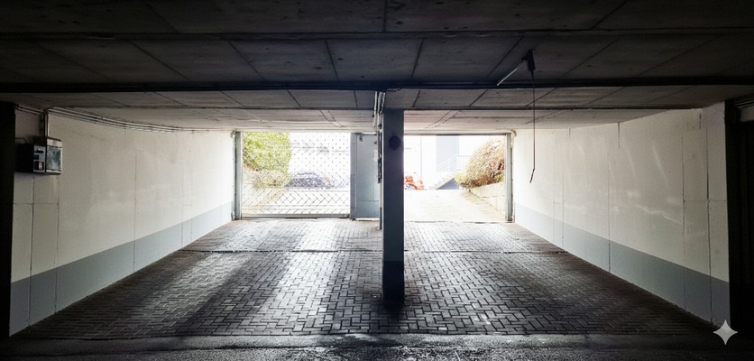 Haupt-Tiefgaragen Einfahrt
