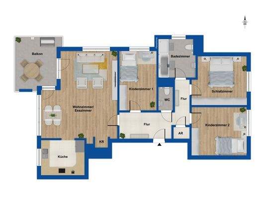 Grundriss 1. Obergeschoss