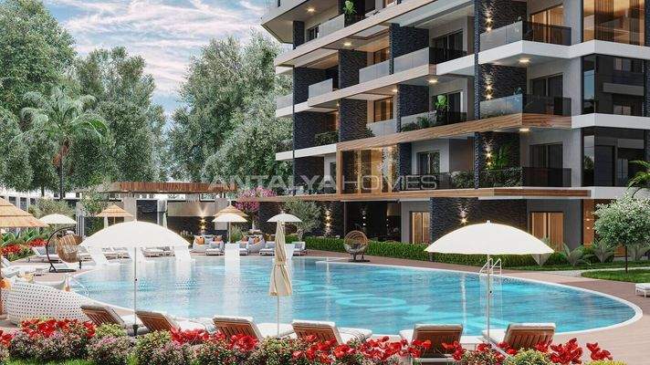 Elegant Flats in a Fully Equipped Complex in Alanya