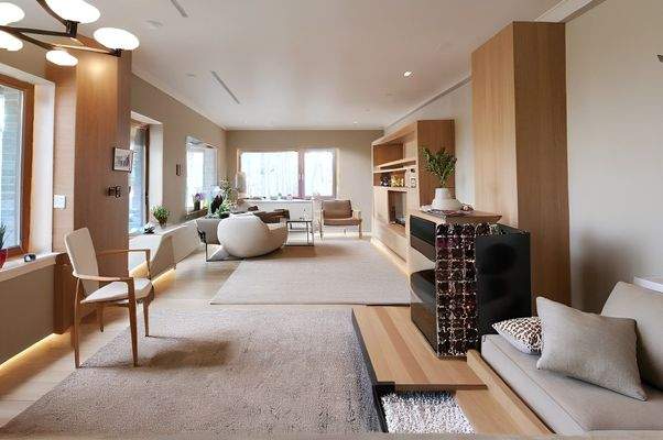 Ess-Kamin-Wohnzimmer Home-Staging