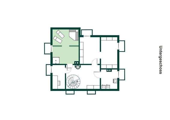 Grundriss Kellergeschoss.