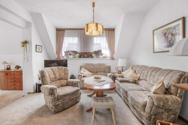 Wohnbereich im Dachgeschoss