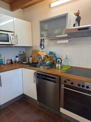 Küche mit Einbauküche