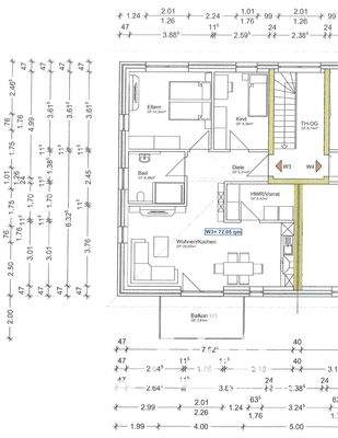 Grundriss - Wohneinheit 3