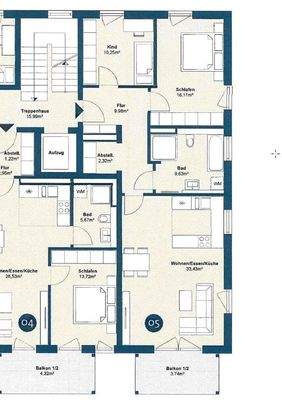 Grundriss Wohnung Nr. 5