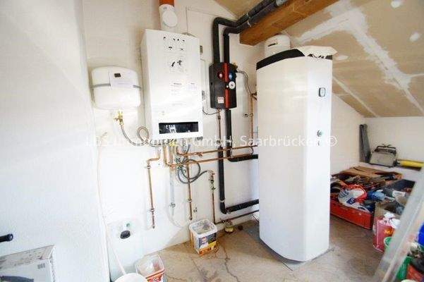 Gasheizung im Dachgeschoss