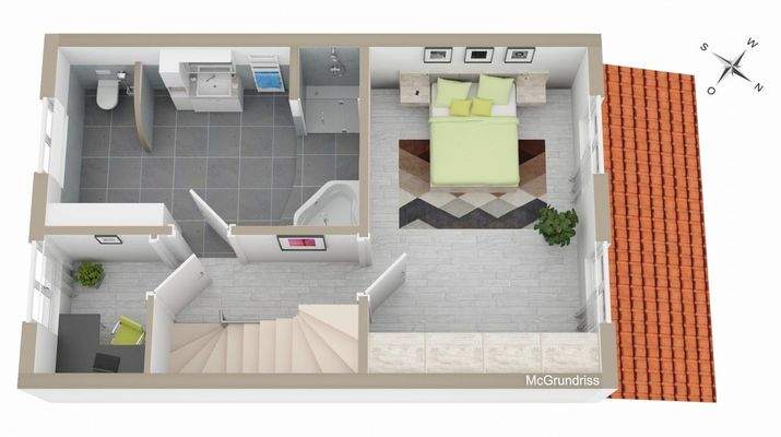 Raumaufteilung Obergeschoss