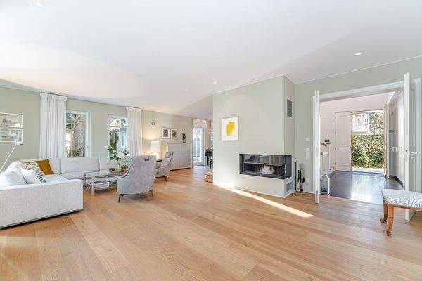 Wohnbereich mit Kaminofen 