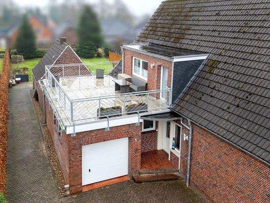Vogelperspektive Dachterrasse
