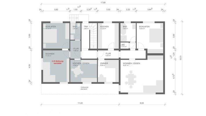 EG mit vermietetem Bereich