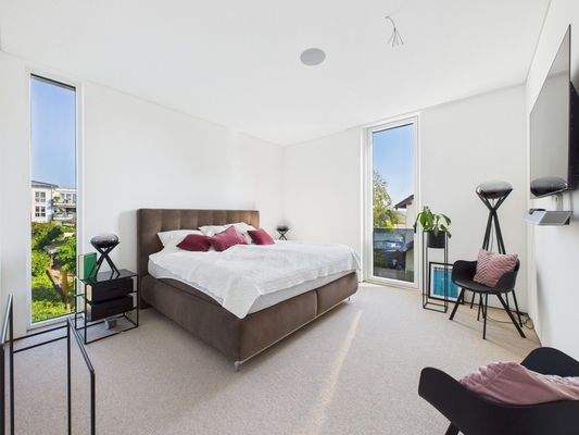 Komfortables Schlafzimmer mit ..