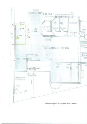 Plan Tiefgarage