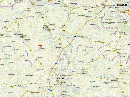 Geolyzer Kartenausschnitt