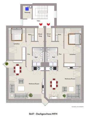 Grundriss MFH DG vis 3647