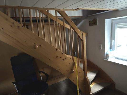 Treppe ins Dachgeschoss