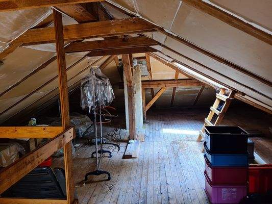 Dachboden wärmegedämmt