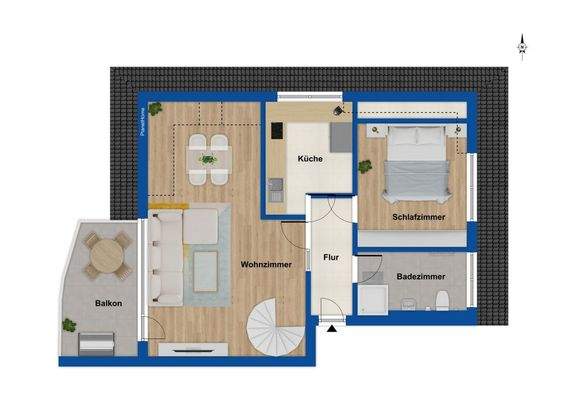 Grundriss 3.Obergeschoss