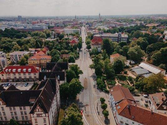 Stadtansicht von oben