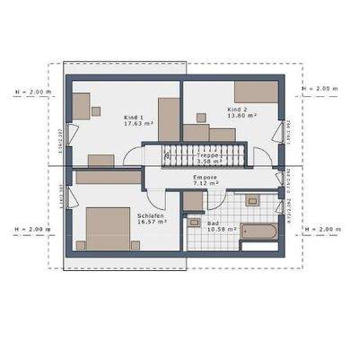 Grundriss Obergeschoss