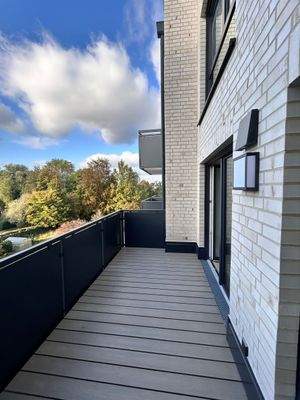 Moderner Balkonblick