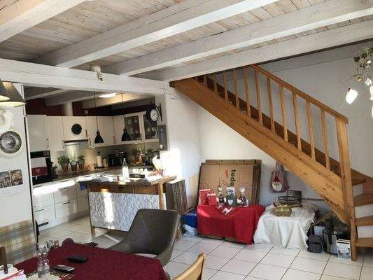 Treppe zum Dachgeschoss