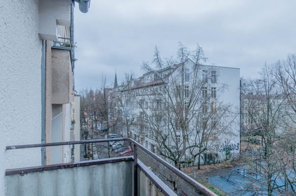 Blick vom Balkon