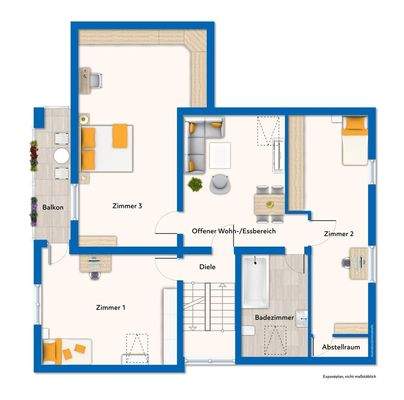 Grundriss vom Dachgeschoss