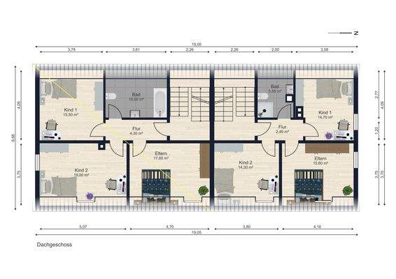 Grundrisse Dachgeschoss 
