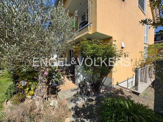 Idyllische und gepflegte Gartenanlage