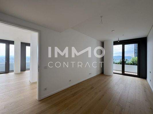 Schlafzimmer Richtung Kahlenberg