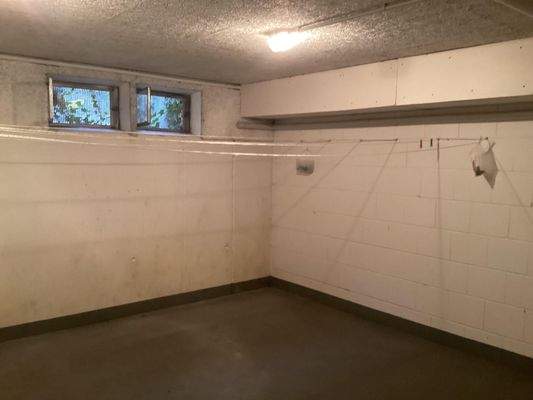 Trockenraum im Keller