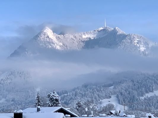 Bergblick-Winterlandschaft