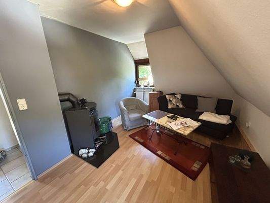 Wohnzimmer im Dachgeschoss