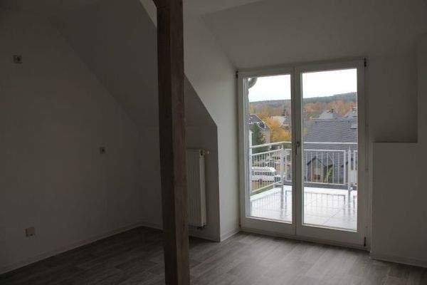 große Küche mit Dachterrasse