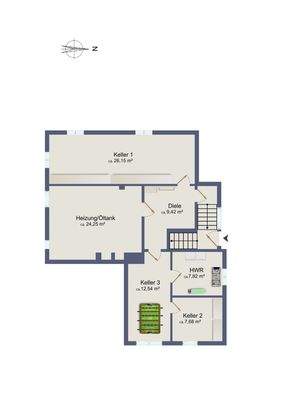 Grundriss Untergeschoss