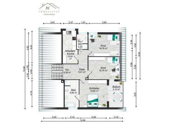 Grundriss Obergeschoss
